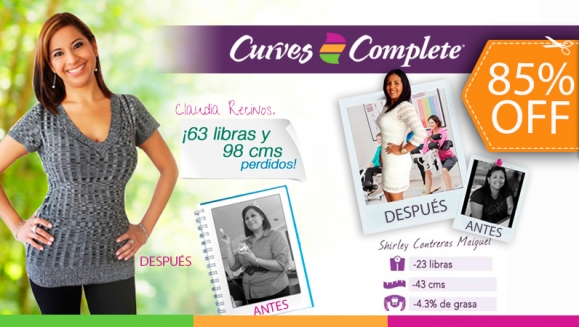 [Image: ¡Paga $15 en lugar de $99 por 3 Meses de Dieta Personalizada, Asesoría Ilimitada con Nutricionista,  Herramientas de Control y Peso, 300 Recetas y Más con Curves Complete!m]