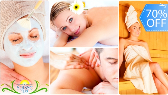 [Image: ¡Paga Q189 en lugar de Q620 por un Día de Spa con Sauna, Jacuzzi e Hidroterapia Ilimitada + Masaje Hawaiano + Mascarilla Facial y Te Relajante en Le Suisse Spa!m]