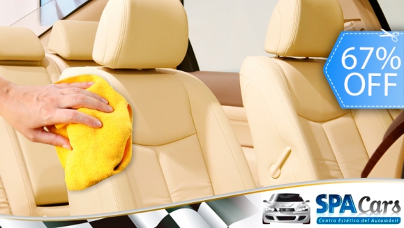 [Image: ¡Paga Q299 en vez de Q900 por Lavado de Tapicería Automotriz + Remoción de Ojo de Pescado en Vidrios + Pulido de Aros + Pulido de Silbines + Pulido y Lustrado Exterior en Spa Car!m]