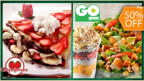 [Image: ¡Paga $10 y Consume $20 en todo el Menú de Go Green y Crepe Lovers!m]