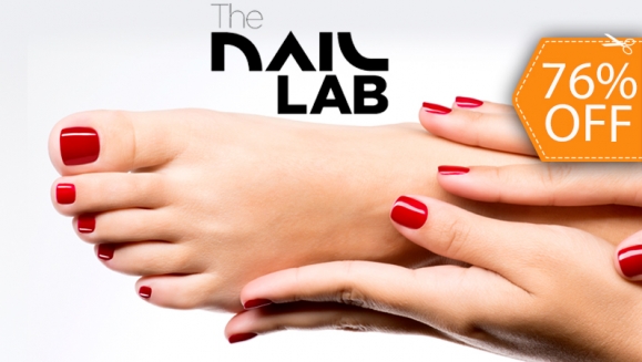 [Image: ¡Paga $12 en lugar de $51 por  Exfoliación + Maquillaje Permanente en Manos y Pies + Diseño de Sello + Manicure Express en The Nail Lab!m]