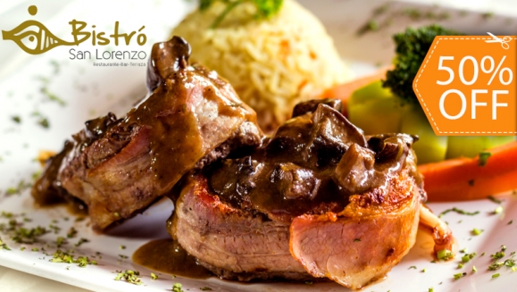 [Image: ¡Paga $12 y consume $24 en todo el Exquisito Menú de Bistró San Lorenzo!m]