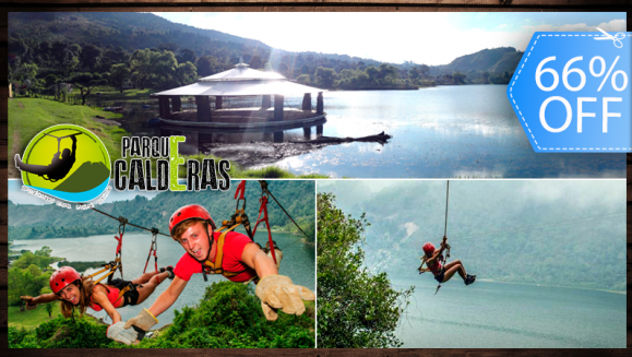 [Image: ¡Paga Q99 en lugar de Q295 por Día de Aventura Extrema con Canopy de Laguna, Rappel + Columpio Gigante + Balsa con Remos + Caminata en Bosque Virgen en Parque Calderas!m]