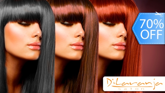 [Image: ¡Sin Restricción de Largo o Volumen! ¡Paga Q89 en lugar de Q299 por Tinte Completo o Mechas + Planchado en Dilaranja!m]