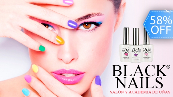 [Image: ¡Paga Q25 en lugar de Q60 por Aplicación en Manos de Esmalte en Gel Quick Gloss (DE LARGA DURACIÓN) en Black Nails Salón!m]