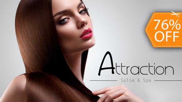 [Image: ¡Sin restricción de largo o volumen! ¡Paga $12 en vez de $49  por Tratamiento de Alquimia Capilar + Ampolleta + Planchado + Lavado + Corte en Attraction Salon!m]