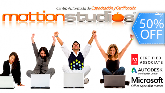 [Image: ¡Paga Q949 en lugar de Q1,899 por Certificación Internacional Adobe Associate, Microsoft Office Specialist, Autodesk User o Microsoft MTA + 6 Meses de 3 Cursos en Línea a Elección con Mottion Studios!m]