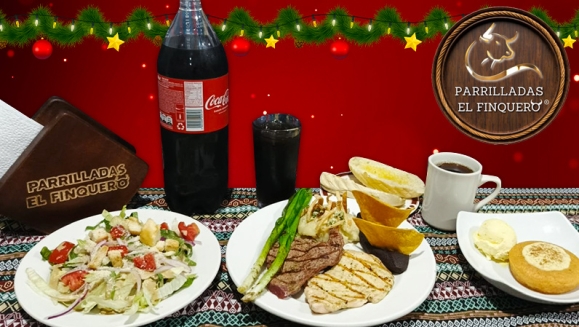 [Image: ¡Paga Q999 en Lugar de Q1,805 por Combo de Convivio para 8 que Incluye: Entrada + Plato Fuerte con Lomito y Pollo a La Parrilla + Guarniciones + Bebida + Postre + Café!m]