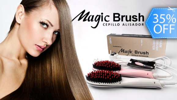 [Image: ¡Paga Q490 en lugar de Q750 por Novedoso Cepillo Mágico Alisador de Cabello con Tecnología Iónica que Alisa tu Cabello Rápidamente y sin Dañarlo de Magic Brush!m]