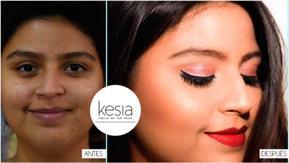 [Image: ¡Paga $20 en Lugar de $60 por Maquillaje Profesional de Larga Duración + Peinado!m]