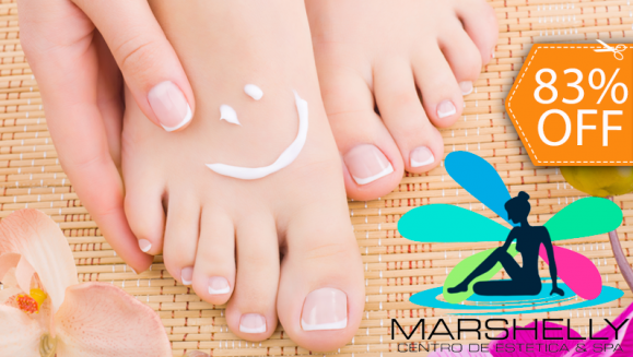 [Image: ¡Paga $12 en lugar de $70 por 1 Manicure Express + 1 Pedicure Clínico + Tratamiento de Uso en Casa para Sudoración y Malos Olores en los Pies y Tratamientos de Uñas Oscurecidas en Marshelly!m]