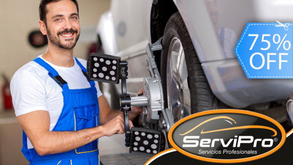 [Image: ¡Paga Q99 en lugar de Q400 por Alineación y Balanceo de 4 Llantas en Servipro!m]