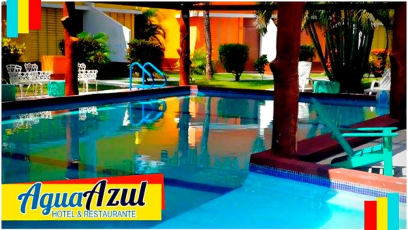 [Image: ¡Paga Q295 en vez de Q590 por Estadía para 2 Adultos y 2 Niños en Habitación Doble en Agua Azul Hotel y Restaurante en el Puerto de San José!m]