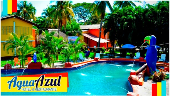 [Image: ¡Paga Q295 en vez de Q590 por Estadía para 2 Adultos y 2 Niños en Habitación Doble en Agua Azul Hotel y Restaurante en el Puerto de San José!m]