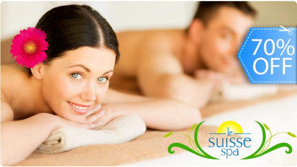[Image: ¡Paga Q189 en lugar de Q620 por un Relajante Día de Spa con Sauna, Jacuzzi e Hidroterapia Ilimitada + Masaje Hawaiano + Mascarilla y Exfoliación Facial + Té Relajante en Le Suisse Spa!m]