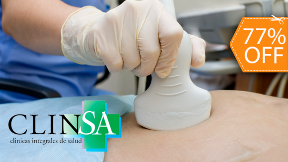 [Image: ¡Paga $15 en lugar de $65 por Ultrasonografía Obstétrica o Pélvica + Lectura de Resultados + Asesoría de Métodos de Planificación Familiar o Dieta para el Embarazo y Post-parto en Clinsa!m]