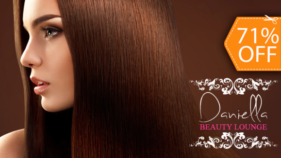 [Image: ¡Sin restricción de Largo o Volumen! ¡Paga $29 en lugar de $100 por Alisado de Keratina de Café o Macadamia + Lavado Desintoxicante + Corte Personalizado + Tratamiento Hidratante + Planchado en Daniella Beauty Lounge!m]