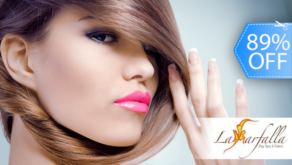 [Image: ¡Paga Q55 en lugar de Q515 por Cauterización Capilar y Tratamiento Termo Reparador de Moroccanoil + Corte de Puntas + Lavado Spa + Cepillado o Planchado + Gotas Selladoras Redken + Parafina Fría en Manos en La Farfalla Day Spa y Salón!m]