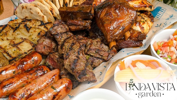[Image: ¡Linda Vista Garden: Parrillada para 4! ¡Paga $42 en Lugar de $69.95 por 4 Porciones de Res + 4 Pechugas Deshuesadas + 4 Costillas de Cerdo + 4 Chorizos Parrilleros y Más! ¡Solo 153 Cupones Disponibles!m]