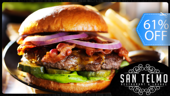 [Image: ¡Paga Q75 en lugar de Q190 por 2 Exquisitos Combos de Hamburguesas a Elección + Papas Fritas + Cervezas, Bebidas Naturales o Gaseosas en Restaurante San Telmo!m]