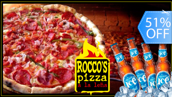 [Image: ¡Paga Q79 en lugar de Q160 por Combo Amigos que Incluye: 1 Pizza Grande Gourmet de 15" a Elección + 4 Cervezas en Rocco´s Pizza!m]