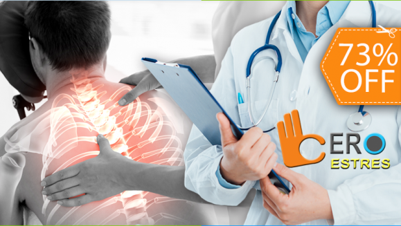 [Image: ¡Paga $15 en lugar de $55 por 2 Quiroprácticos (Ajustes Vertebrales) + 1 Sauna + 1 Masaje Reductivo + 1 Masaje Relajante en Clínica Cero Estrés!m]
