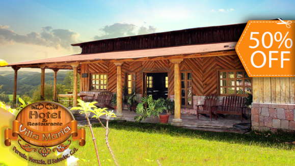 [Image: ¡Paga $50 en lugar de $100 por Estadía de 1 Noche para 4 Personas + 4 Desayunos + 4 Cenas + Fogata Nocturna + Juegos de Mesa en Hotel Villa María, Perquín Morazán! ¡Solo 67 Cupones Disponibles!m]