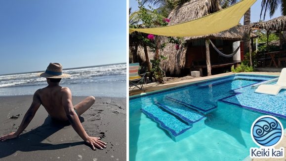 [Image: ¡Escapada Perfecta a la Playa! ¡Paga Q375 en Vez de Q850 por 1 Noche para 2 Personas en Cabaña Tipo Hawaii con Baño Privado o Habitaciones Dobles con Baño Privado + 2 Desayunos + Uso de Instalaciones: Piscina, Hamacas y Más!m]