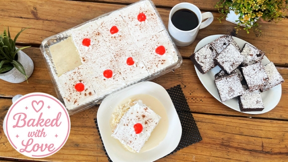 [Image: ¡Endulza tu Día! ¡Paga $15 en Lugar de $30 por 8 Porciones de Postre de Tres Leches Tradicional o de Chocolate + 9 Porciones de Brownies Clásicos!m]