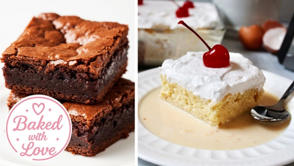 [Image: ¡Endulza tu Día! ¡Paga $15 en Lugar de $30 por 8 Porciones de Postre de Tres Leches Tradicional o de Chocolate + 9 Porciones de Brownies Clásicos!m]