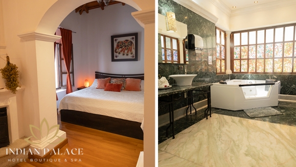 [Image: ¡Paga Q899 en Vez de Q1,600 por Estadía Romántica para 2 Personas en Antigua, Suite Deluxe + Desayunos + Decoración Romántica Standard: Pétalos de Rosa + Velas + Chocolates + 2 Cócteles!m]