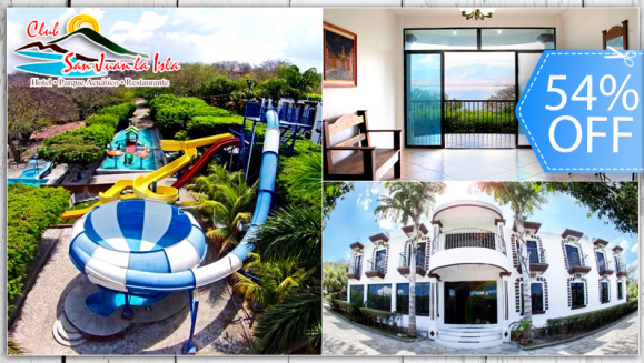[Image: ¡Paga Q320 en lugar de Q700 por Estadía en Habitación Doble para 2 Adultos y 2 Niños + Ingreso al Parque Acuático + Paseo en Lancha por Lago y Más en San Juan La Isla Guija!m]