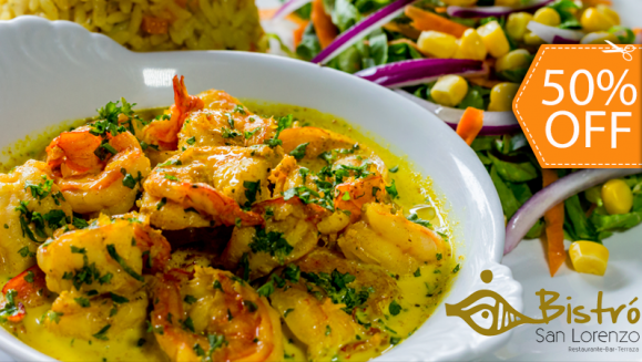 [Image: ¡Paga $12 y Consume $24 en Todo el Exquisito Menú de Bistró San Lorenzo!m]