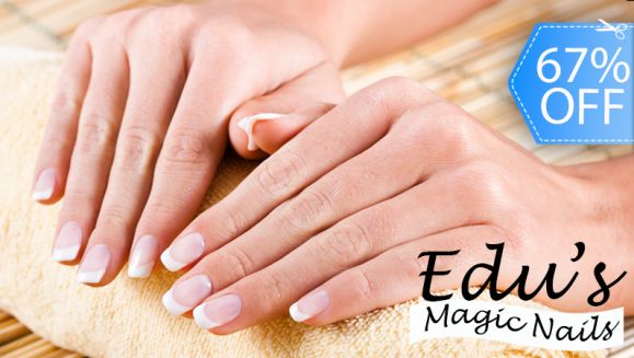 [Image: ¡Paga Q65 en lugar de Q195 por Set de Uñas Acrílicas a Elección entre French, Nacaradas o de Color + Manicure Express en Edu´s Magic Nail!m]