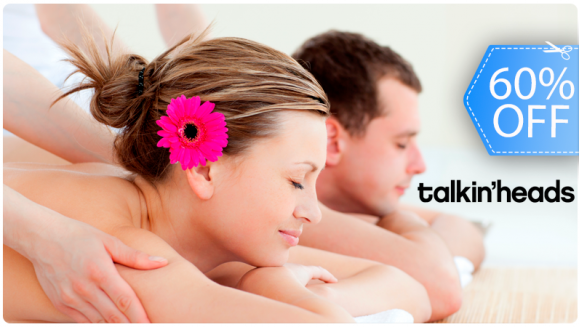 [Image: ¡Paga Q199 en lugar de Q500 por Paquete de 2 Masajes Relajantes + Aromaterapia + Aceites Minerales + Crema del Mar Muerto + Servicio de Duchas en Talkin Heads de Majadas Once!m]