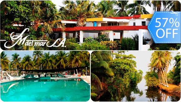 [Image: ¡Paga Q320 en lugar de Q750 por Estadía para 2 Adultos y 2 Niños Menores de 7 Años con Desayunos y Almuerzos Buffet Incluidos en Hotel Santa María del Mar!m]