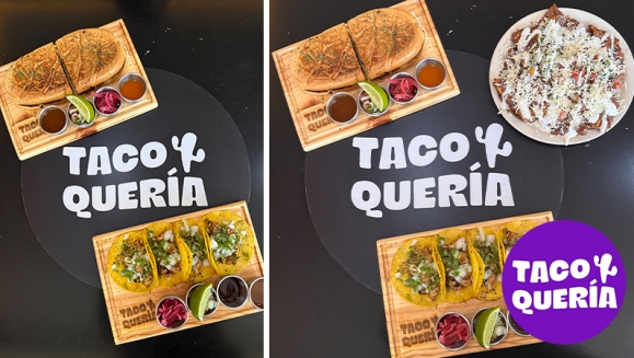 [Image: ¡Paga $13 en Lugar de $21.48 por Festín Mexicano para 2 Personas: 1 Torta a Elección: Pollo, Cerdo o Chorizo + 1 Orden de Tacos a Elección: Pollo, Cerdo o Chorizo + 1 Entrada de Nachos Revolcados!m]