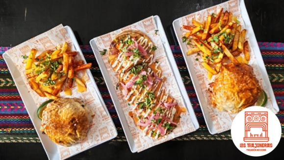[Image: ¡Prepárate Para Una Explosión de Sabor! ¡Paga $12 en Lugar de $26.99 por 2 Tortas Burgers con Costra de Queso y  Carne a Elección Entre: Pollo, Pastor, Hawaiana, de Birria o Mixta + 2 Papas Fritas + 3 Huarachitos!m]