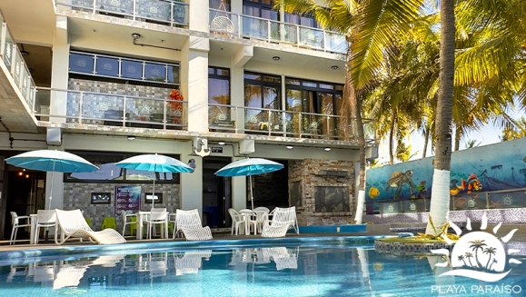 [Image: ¡Tu Escapada al Paraíso Está Aquí! ¡Paga Q819 en Lugar de Q1,260 por Estadía de 2 Días y 1 Noche Hasta Para 4 Personas en Monterrico: Habitación Twin Standard + 2 Desayunos + Piscinas + Playa Privada + Jacuzzi y Más.m]