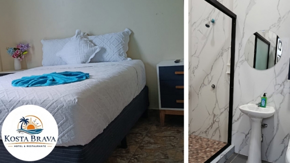 [Image: ¡Sol, Piscina y Descanso! ¡Paga $30 en Lugar de $50 por Estadía de 1 Noche Para 2 Personas en Surf City, La Libertad + 2 Desayunos Típicos!m]