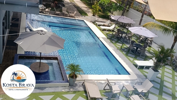 [Image: ¡Sol, Piscina y Descanso! ¡Paga $30 en Lugar de $50 por Estadía de 1 Noche Para 2 Personas en Surf City, La Libertad + 2 Desayunos Típicos!m]