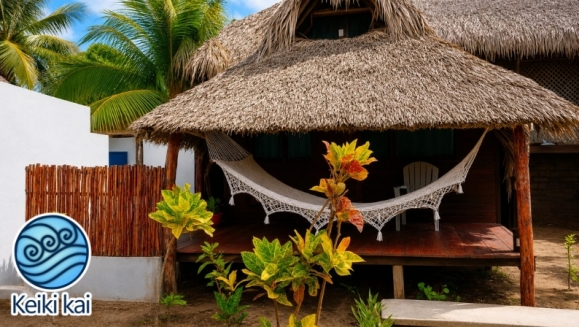 [Image: ¡Escapada Perfecta a la Playa! ¡Paga Q349 en Lugar de Q850 por 1 Noche para 2 Personas en Cabaña Tipo Hawaii con Baño Privado o Habitaciones Dobles con Baño Privado + Snacks de Desayuno + Uso de Instalaciones: Piscina, Hamacas y Más!m]