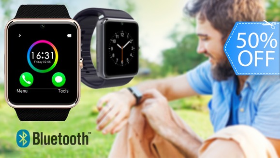 [Image: ¡Paga Q349 en lugar de Q700 por SmartWatch Todo en Uno: Espacio para  SIM de Teléfono, Conexión Bluetooth, Cámara Frontal, Podómetro y Más!m]