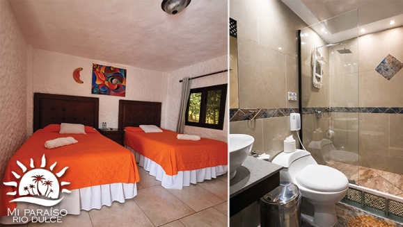 [Image: ¡Paga Q599 en Lugar de Q1,000 por Estadía Para 2 Personas en Río Dulce: Habitación Sencilla con Cama Matrimonial y A/C + Ducha y Baño Privado + 2 Desayunos + Piscinas + Ingreso a Museo!m]
