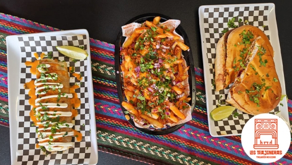 [Image: ¡Festín Mexicano a la Vista Para 2 Personas! ¡Paga $12 en Lugar de $20.75 y Elige tu Combo Favorito: A) Burrito XL + Torta, B) 2 Tortas o C) 2 Burritos XL con Carne a Elección: Pollo, Pastor, Hawaiano o Mixto + Entrada de Choripapas!m]