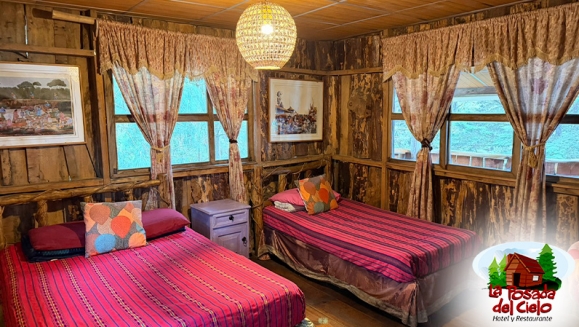 [Image: ¡Escapada con Clima Fresco! ¡Paga $37 en Lugar de $77 por Estadía de 1 Noche para 4 Personas en Habitación Doble + 2 Desayunos Típicos en Hotel y Restaurante La Posada del Cielo en El Pital, Chalatenango!m]