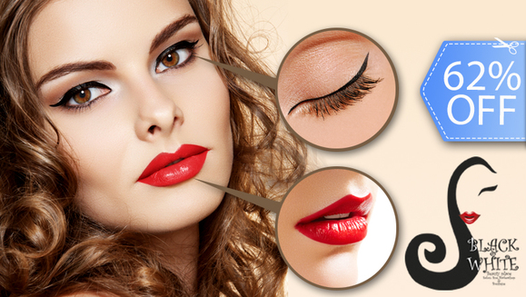 [Image: ¡Paga Q399 en vez de Q1,050 por Delineado Permanente en Contorno de Ojos o Labios (Ambas líneas) en Black &amp; White!m]