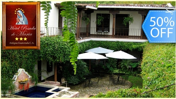 [Image: ¡Paga Q320 en vez de Q640 por Estadía Romántica para 2 Personas + 2 Desayunos Continentales en Hotel Posada de María en Antigua Guatemala!m]