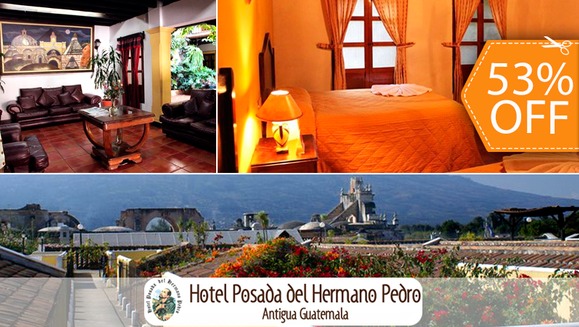 [Imagen:¡Paga $40 en vez de $85 por Estadía de 1 Noche para 2 Personas en Hotel Posada del Hermano Pedro, Antigua Guatemala!]