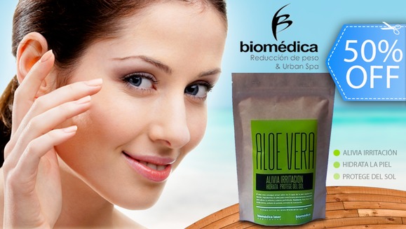 [Image: ¡Paga Q99 en lugar de Q199 por Tratamiento Aloe Vera para Rejuvenecimiento Facial, Hidratación Intensiva, Nivelación del Color de Piel y Más, para uso en Casa de Biomédica!m]